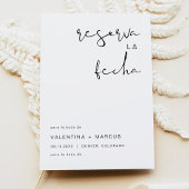 ADELLA Modern Minimalistisch Spaans Save the Date Kaart