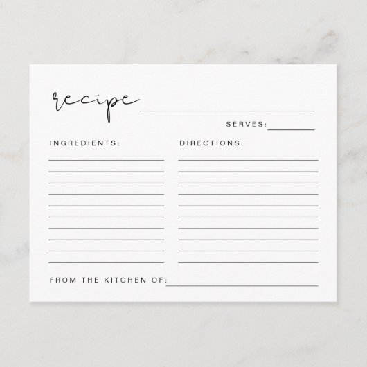 ADELLA Modern Minimalistisch Vrijgezellenfeest Rec Informatiekaartje (Voorkant)