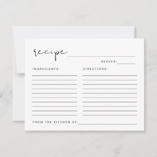 ADELLA Modern Minimalistisch Vrijgezellenfeest Rec Kaart (Voorkant)