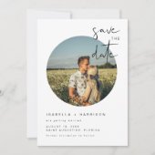 ADELLA-Modern minimalistische foto Opslaan datum Kaart (Voorkant)