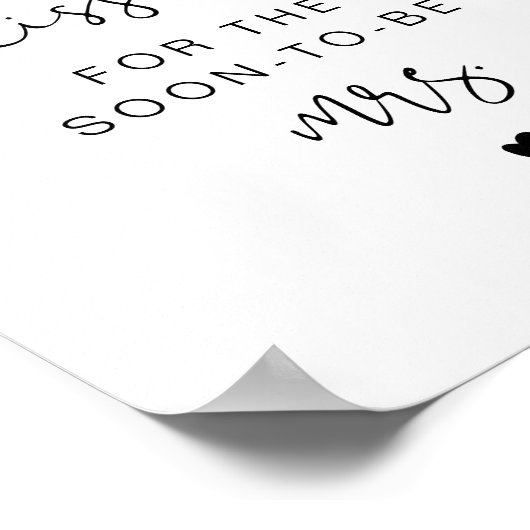 ADELLA Modern raad hoeveel Kisses Bridal-gebaren Poster (Hoek)