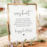 ADELLA Modern Ring Hunt Vrijgezellenfeest Game Poster<br><div class="desc">Deze boho vrijgezellenfeest ring hunner game sjabloon ring hunner jager vrijgezellenfeest game sign kenmerkt een strak handgeschreven lettertype en een modern, minimalistisch design. Gebruik deze sjabloon om de doopvonten, de doopvontkleur, en de achtergrondkleur uit te geven om uw gebeurtenisbehoeften aan te passen. Ideaal voor uw gedurfde, moderne, minimalistische of hedendaagse...</div>
