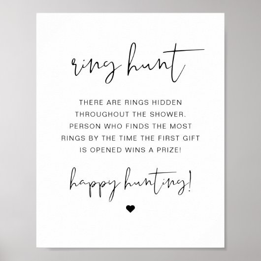 ADELLA Modern Ring Hunt Vrijgezellenfeest Game Poster (Voorkant)