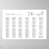 ADELLA Moderne Minimale alfabetische zitplaats Poster (Voorkant)