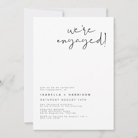 ADELLA - Moderne minimalistische aankondiging van (Voorkant)