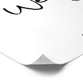 ADELLA Moderne minimalistische afstudeerfeest Welk Poster (Hoek)