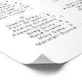 ADELLA Moderne minimalistische alfabetische zitpla Poster (Hoek)