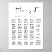 ADELLA Moderne minimalistische alfabetische zitpla Poster (Voorkant)