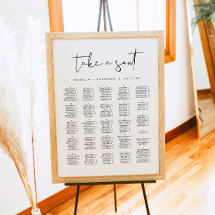 ADELLA Moderne minimalistische alfabetische zitpla Poster