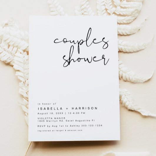 ADELLA Moderne Minimalistische Couples Shower Uitn Kaart