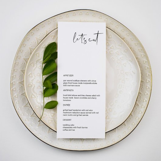 ADELLA - Moderne Minimalistische menuweergave Menu