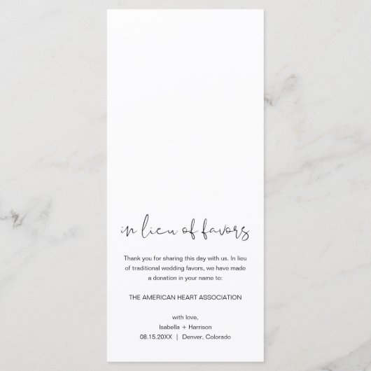 ADELLA - Moderne Minimalistische menuweergave Menu (Achterkant)