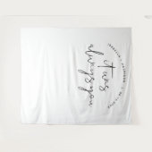 ADELLA Moderne Minimalistische Trouwfotobackdrop Wandkleed (Voorkant (horizontaal))