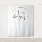 ADELLA Moderne Minimalistische Trouwfotobehang Wandkleed (Voorkant)