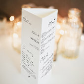 ADELLA Trifold Tafelnummer Menu Programma Kaart