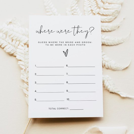 ADELLA Waar waren ze Vrijgezellenfeest spel Kaart