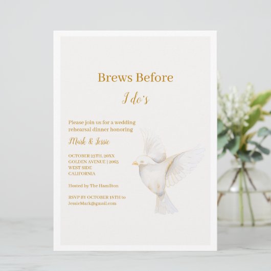 ADELLE Eenvoudige Dusk Blauw Paar Bruiloft Kaart (Staand voorkant)