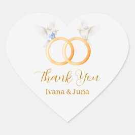 ADELLE Eenvoudige Dusk Blauw Paar Bruiloft Label