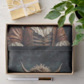 Adellijk kleed oude renaissance lange bont koe tissuepapier (Geschenk)