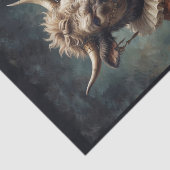 Adellijk kleed oude renaissance lange bont koe tissuepapier (Detail)