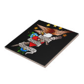  adellijk tattoo tegeltje (Zijkant)