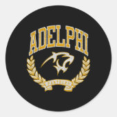 Adelphi Panthers overwinning Ronde Sticker (Voorkant)