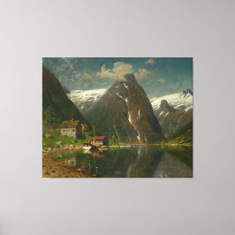 Adelsteen Normann Munken Gard i Esefjorden Canvas Afdruk