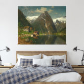 Adelsteen Normann Munken Gard i Esefjorden Canvas Afdruk (Insitu (Slaapkamer))