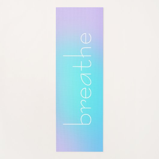 Adem Aqua en Lavendel Gradiënt Yogamat (Voorkant)