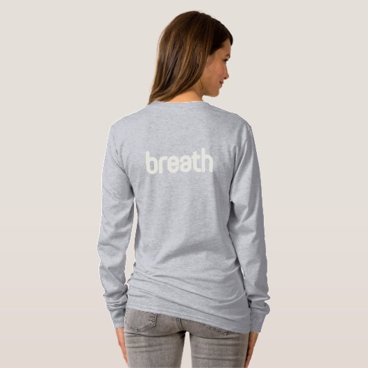 Adem - Basic T-shirt met lange mouwen (Achterkant volledig)