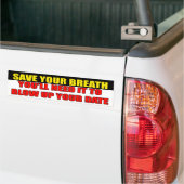 Adem Besparen Bumpersticker (Op Truck)
