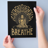 Adem Boeddha Idea Yoga en Meditatie Flyer (Hand)