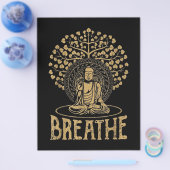 Adem Boeddha Idea Yoga en Meditatie Flyer (Enkel)