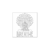 Adem Boeddha Idea Yoga en Meditatie Rubberstempel (Afrduk)