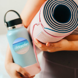 Adem Caymaneilanden: doorboor Ronde Sticker