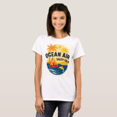Adem de oceaan zomervibes t-shirt T-shirt (Voorkant volledig)