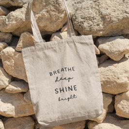 Adem Deep Shine Bright Yoga Meditatie Gift Tote Bag