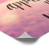 Adem diep en waardeer het moment poster (Hoek)