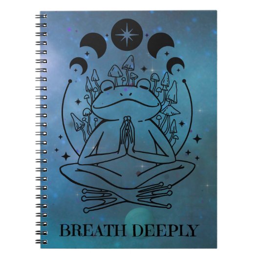 Adem diep Yoga Notitieboek (Voorkant)