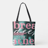 Adem diepe Canvas tas - Mindfulness & Wellness (Achterkant)