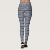 Adem donkerblauwe abstracte aquarel kunst leggings (Achterkant)