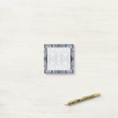 Adem donkerblauwe abstracte aquarel kunst post-it® notes (Op bureau)