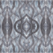 Adem donkerblauwe abstracte aquarel kunst sticker (Voorkant)