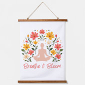Adem en bloei Meditatie wandtapijt Hangend Wandkleed (Voorkant)