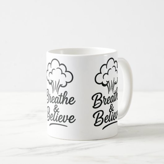 Adem en geloof Inspirerend Mok - Motivatie (Voorkant rechts)