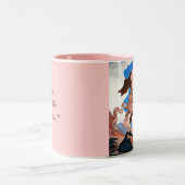 "Adem...en ontgrendel de godin binnen..." Twee-T Tweekleurige Koffiemok (Center)