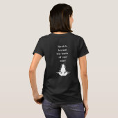 Adem en Stretch Yoga ZWART T-shirt (Achterkant volledig)