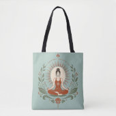 Adem Evenwicht Wees Mindfulness Poster Tote Bag (Voorkant)