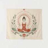 Adem Evenwicht Wees Mindfulness Poster Wandkleed (Voorkant (horizontaal))