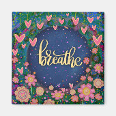 Adem Fun Floral Moderne Inspirivity Magneet (Voorkant)